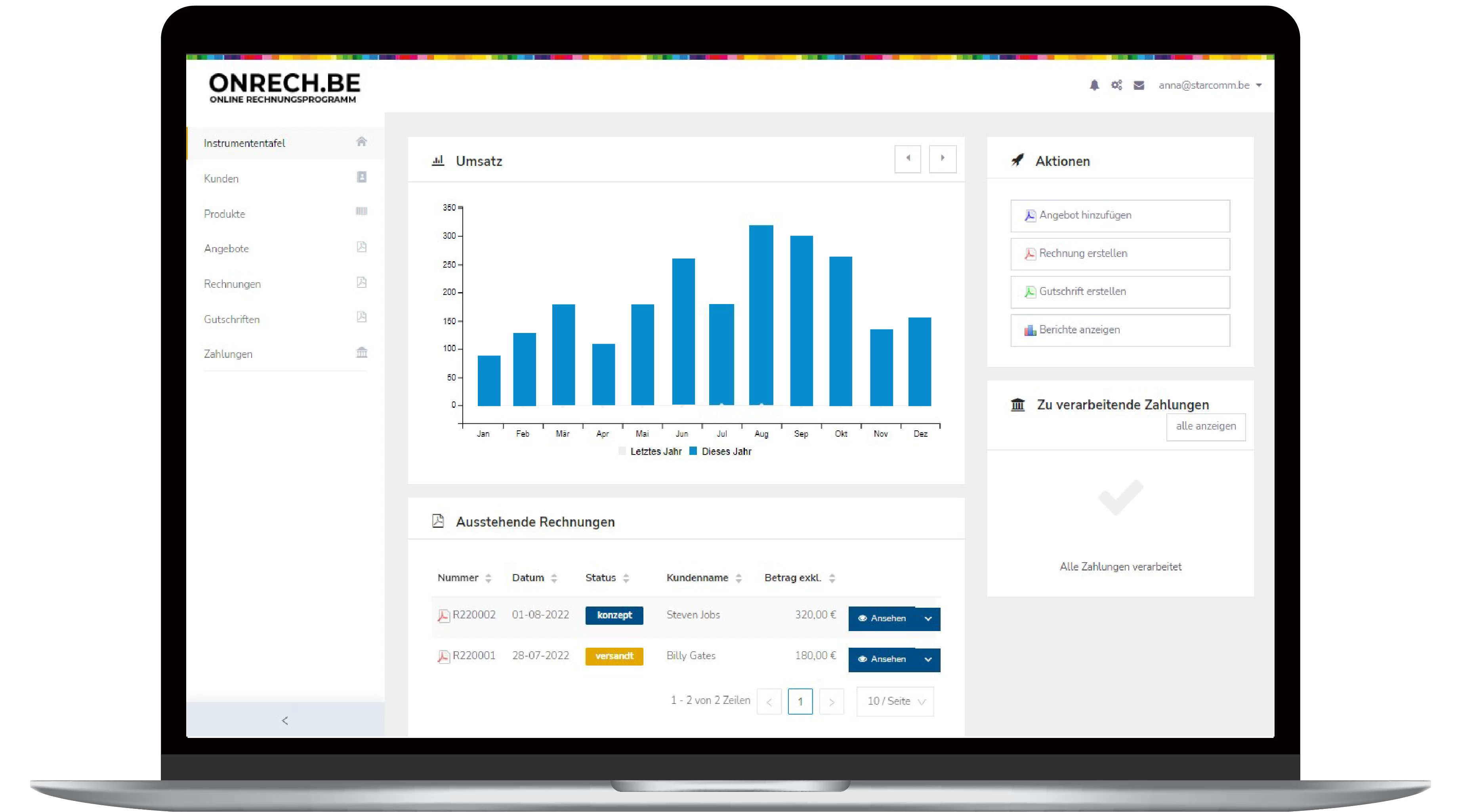 Wie fange ich mit onRech an?